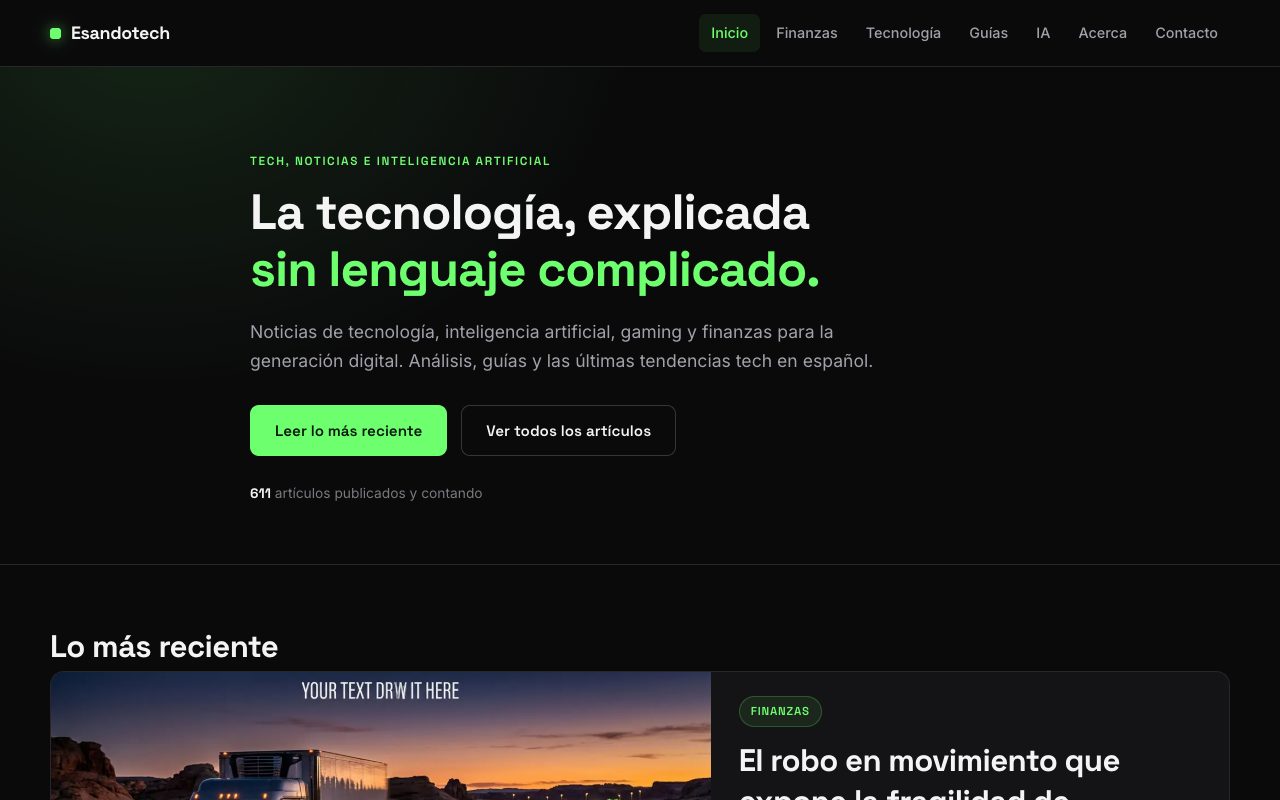 Esandotech's new website